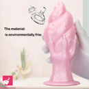 7.44in Silicone Winged Hand Fantasy Soft Prostate Odd Cock Dildo