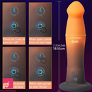 7.3in Thrusting Heating Vibrating Dildo For Clitoral Anal Sex Orgasm