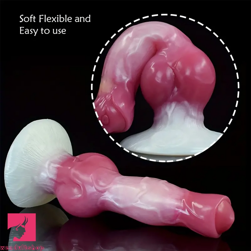 8.27in 9.25in 10.83in Realistic Silicone Big Dog Knot Anal Cock Dildo