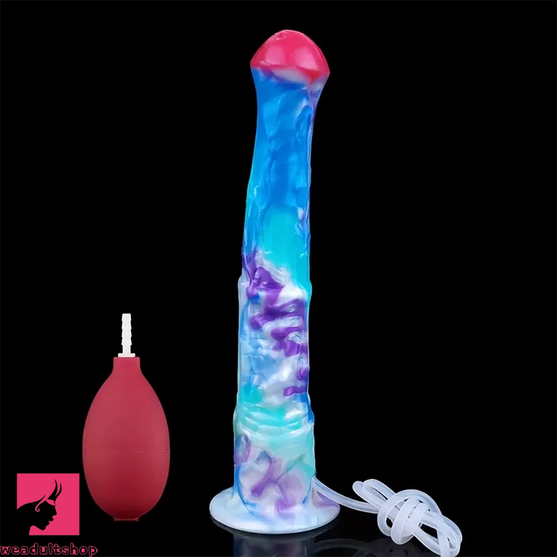 11.22in Realistic Horse Silicone Squirting Soft Large Penis Dildo