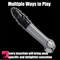 9.06in Realistic Soft-Touch Hollow TPE Soft Spiked Dildo For Adults