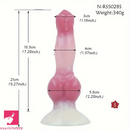 8.27in 9.25in 10.83in Realistic Silicone Big Dog Knot Anal Cock Dildo