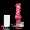 8.26in 10.43in Dog Knot Big Silicone Soft Cock Dildo For Women