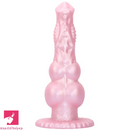 8.62in Realistic Big Dog Cock Knot Design Silicone Soft Dildo