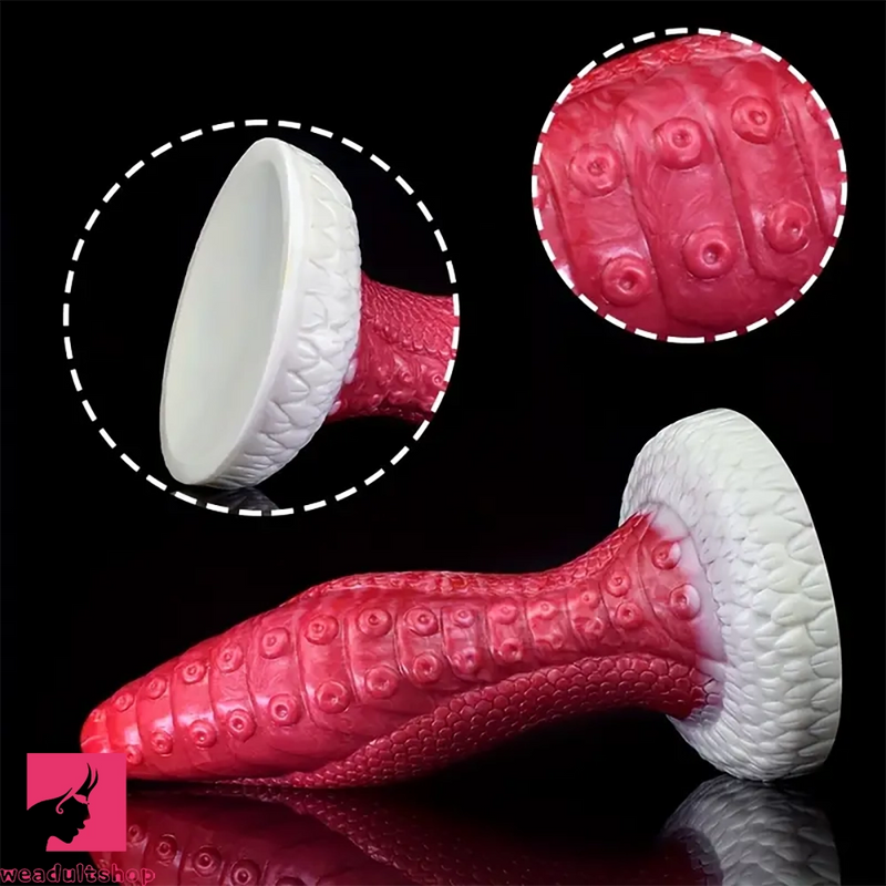 8.98in Dragon Octopus Tentacle Liquid Silicone Soft Big Wide Dildo