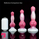 8.27in 9.25in 10.83in Realistic Silicone Big Dog Knot Anal Cock Dildo