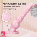 8.62in Realistic Big Dog Cock Knot Design Silicone Soft Dildo