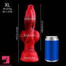 6.3in 7.99in 9.05in 10.23in Silicone Soft Knot Fantasy Penis Dildo