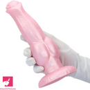 8.77in Soft Silicone Dog Knot Odd Design For Women Cock Dildo