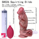 7.68in Soft Silicone Ejaculation Dildo Odd Design For Women Love