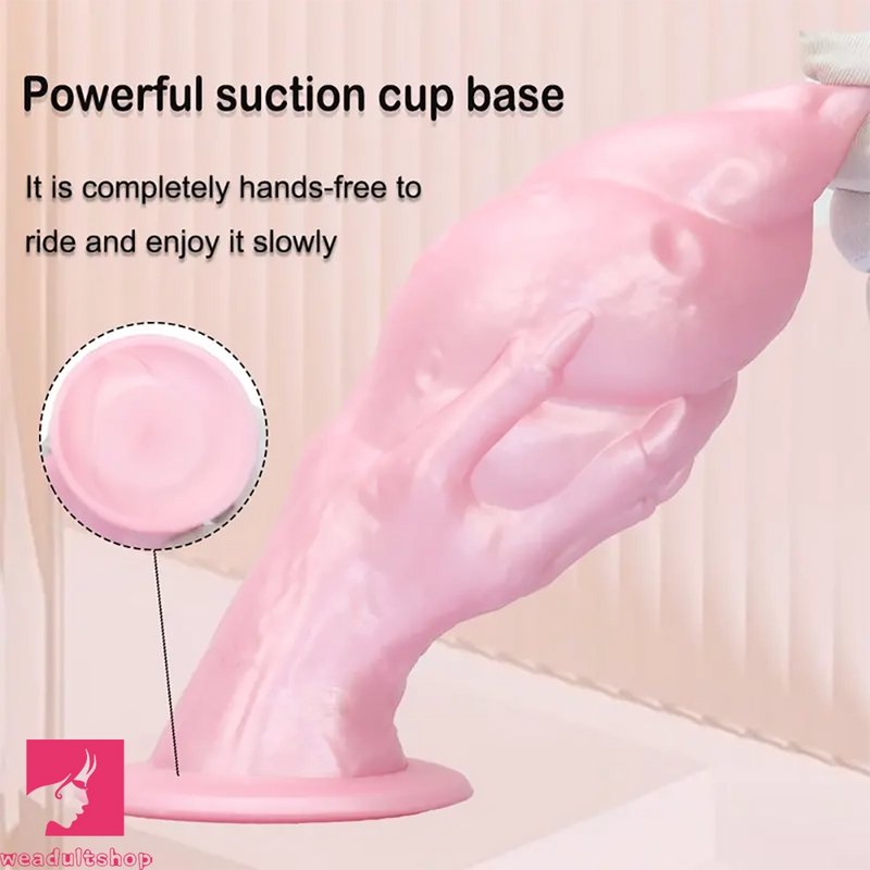 7.44in Silicone Winged Hand Fantasy Soft Prostate Odd Cock Dildo