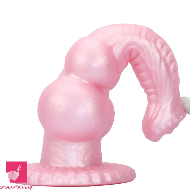 8.62in Realistic Big Dog Cock Knot Design Silicone Soft Dildo