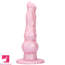 8.62in Realistic Big Dog Cock Knot Design Silicone Soft Dildo