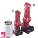 8.26in 10.43in Dog Knot Big Silicone Soft Cock Dildo For Women