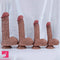 7.09in 8.07in 9.06in 10.24in Realistic Silicone Soft Large Dildo For Love