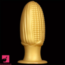 5.9in 6.7in 8.07in Silicone Corn Anal Plug Golden Fat Thick Real Dildo