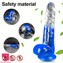 7.48in 8.26in Transparent Realistic PVC Dildo For Women Men Orgasm