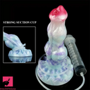 9.06in Fantasy Squirting Penis Silicone Soft Dildo With Suction Cup