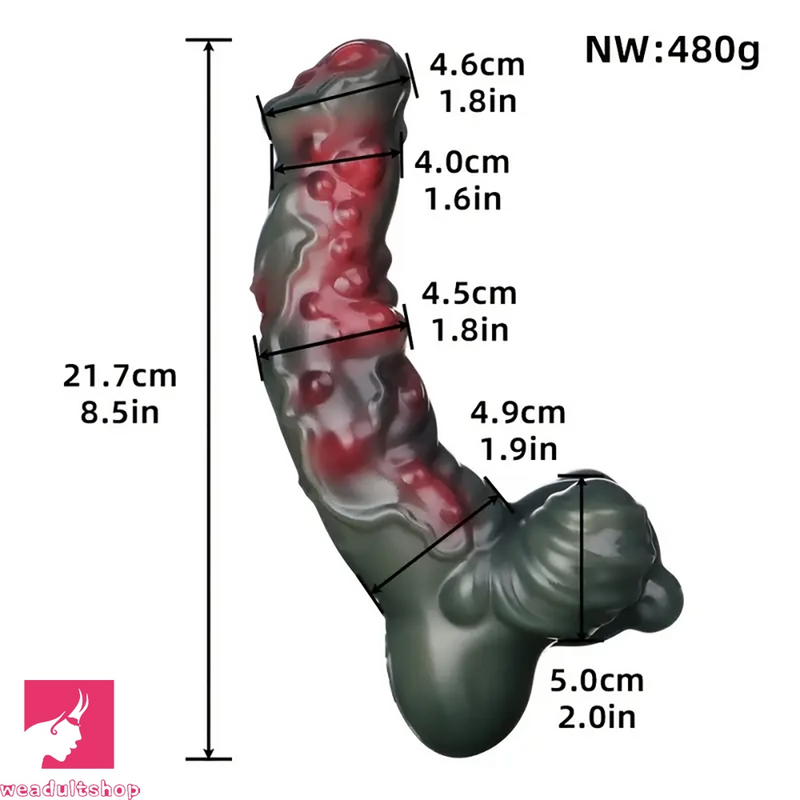 8.5in Fantasy Silicone G-spot Dildo For Orgasm Women Masturbation