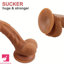 7.48in 8.27in Soft Silicone Lifelike Dildo For Female Sex Masturbation