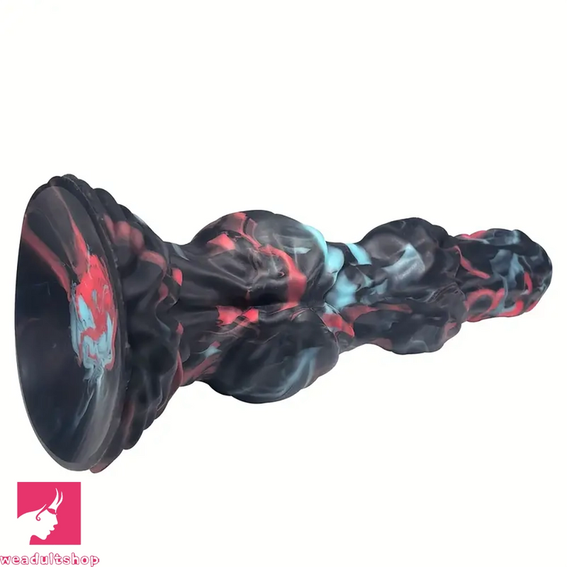 9.44in Liquid Silicone Soft Monster Dog Knot Big Self-Using Dildo