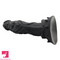 9.06in Alien Silicone Soft Big Black Dildo For G-Spot Sex Stimulation