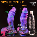 10.23in Starry Sky Silicone Soft Large Adult Dildo With Suction Cup