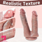 8.27in Realistic Double-Headed Liquid Silicone Dildo With Real Veins