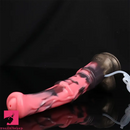 12.2in Genuine Leather Harness Strapon Horse Squirting Soft Dildo