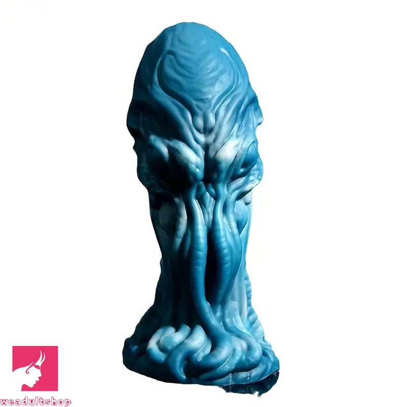 7.09in Unisex Soft Silicone Monster Odd Pattern Hands-Free Dildo