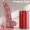 7.7in Skin-Safe PVC G-Spot Stimulator Dildo For Hands-Free Sex Toy