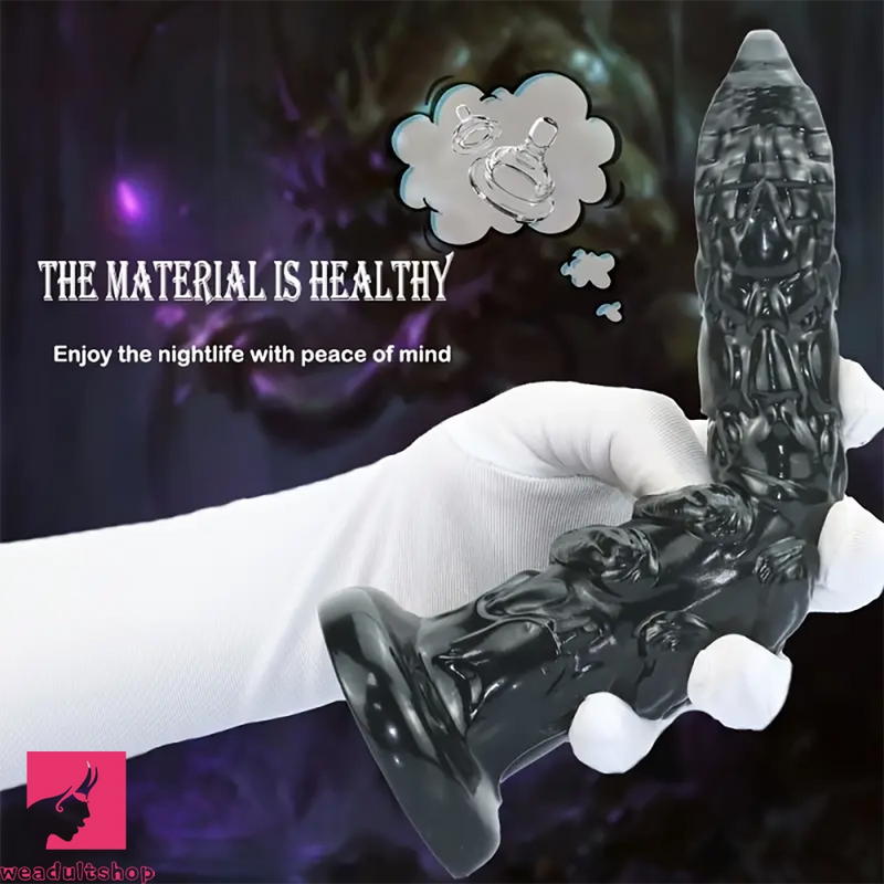 8.7in Snake Black Animal PVC Big Dildo Suitable For Women Sex Toy