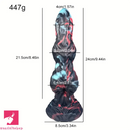 9.44in Liquid Silicone Soft Monster Dog Knot Big Self-Using Dildo