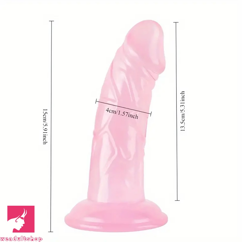 5.91in Realistic PVC Suction Cup Female Dildo For Intense Orgasm