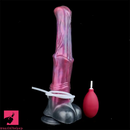 12.2in Silicone Huge Fantasy Purple Horse Squirting Soft Dildo