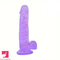 8.07in Sequin Crystal Color Faux PVC Adult Self-Pleasure Penis Dildo