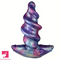 5.11in 6.29in 7.48in Spiral-Shaped Anchored Small Silicone Dildo Toy