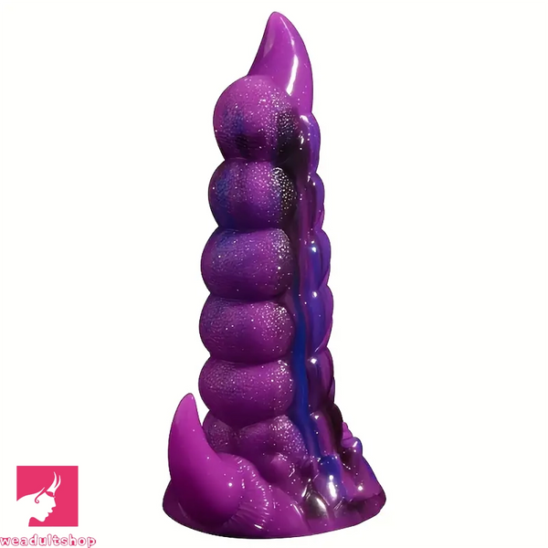 8.27in Unicorn-Shaped Liquid Silicone Soft Big Monster Alien Dildo