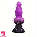 9.05in Double Egg Monster Knot Silicone Soft Fantasy Female Dildo