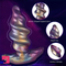 5.11in 6.29in 7.48in Spiral-Shaped Anchored Small Silicone Dildo Toy