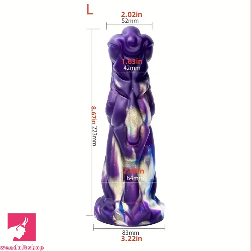 6.03in 7.5in 8.67in Ass Stuffed Monster Fantasy Silicone Penis Dildo