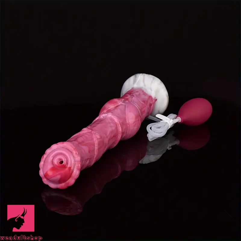 12.01in Silicone Soft Probe Horse Squirting Dildo With Water Jet