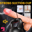 9in Automatic Thrusting Vibrator Lifelike Heating Vibrating Dildo