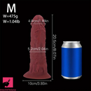 7.28in 8.07in 9.44in Soft Comfortable Liquid Silicone Big Wide Dildo