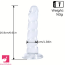 6.61in 6.69in Unisex Fantasy Dildo For G-Spot & P-Spot Clit Stimulation