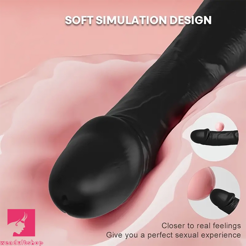 8.66in Black Big Vibrating Dildo Automatic Electric Adult Love Toy