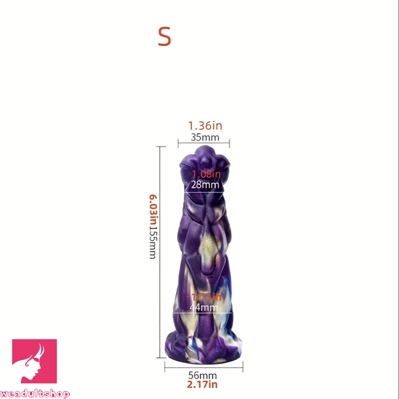 6.03in 7.5in 8.67in Ass Stuffed Monster Fantasy Silicone Penis Dildo