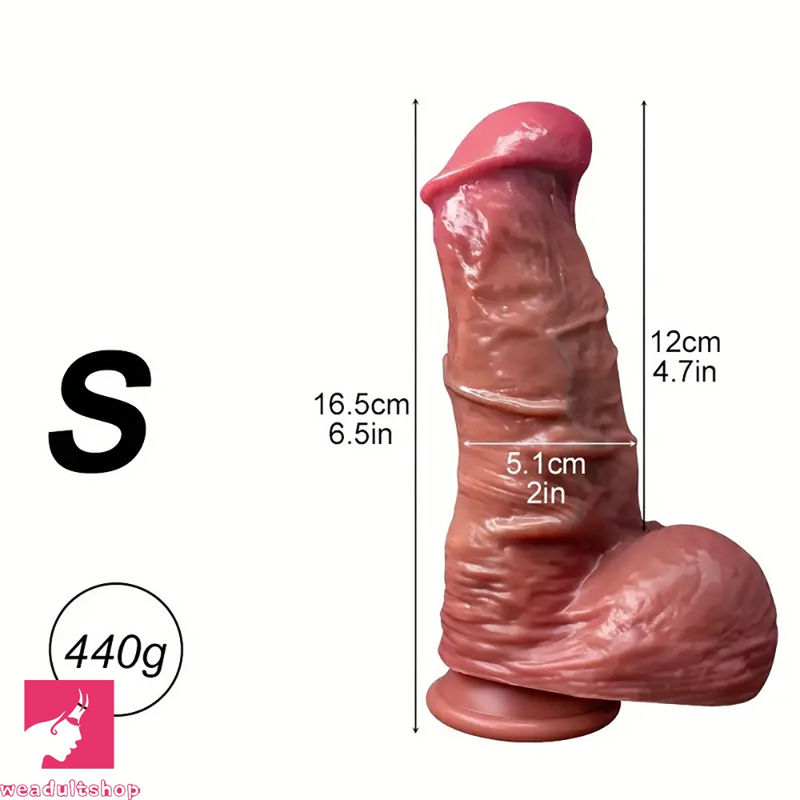 6.5in 7.9in 9.4in Realistic Thick Silicone Adult Sex Pleasure Soft Dildo