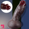 5.9in 6.3in 6.7in Realistic Silicone Ebony Vaginal Dildo For Women Sex