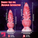 6in 8.3in Wolf Monster Textured Silicone Soft Knot Dildo For Orgasm